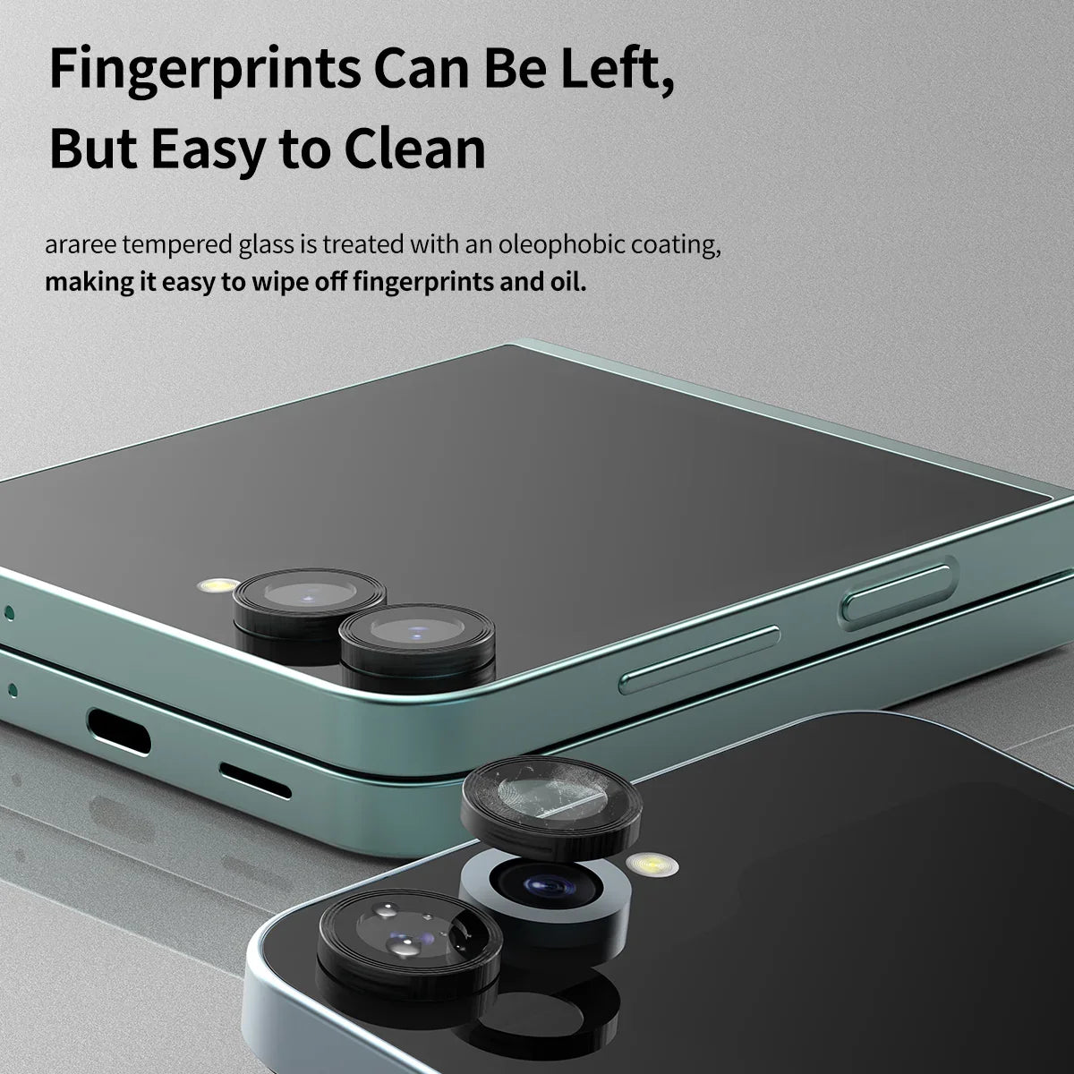 Araree Samsung Z Flip 6 Core Camera Glass With Metal Ring - Clear - Tashqila Araree Samsung Z Flip 6 Core Camera Glass With Metal Ring - Clear - Tashqila
